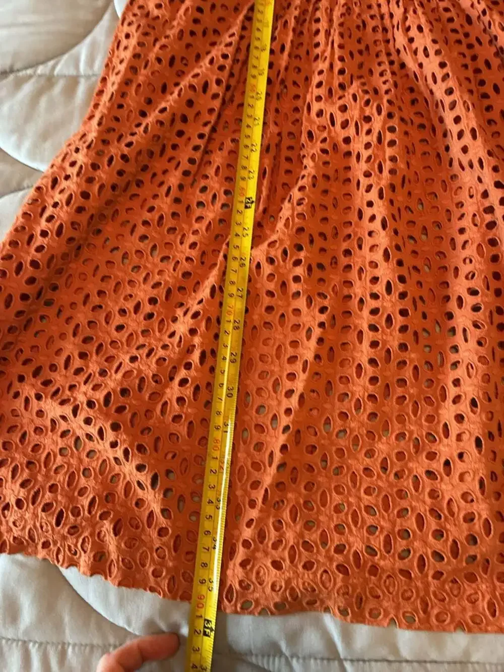 Madewell Eyelet Ruffle-Sleeve Pintuck Mini Dress in Mulled Cider Sz M A679